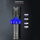 USB Rechargeable XHP99 LED Telescopic Zoom Torch 1800lm Waterproof Flashlight