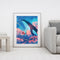Whale in Cloud DIY Oil Paint By Numbers Paintwork for Kids Adults No Frame