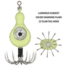 Fishing lures Light LED Deep Sea Glowing Luminous Cuttlefish Squid Jig Hook Bai.