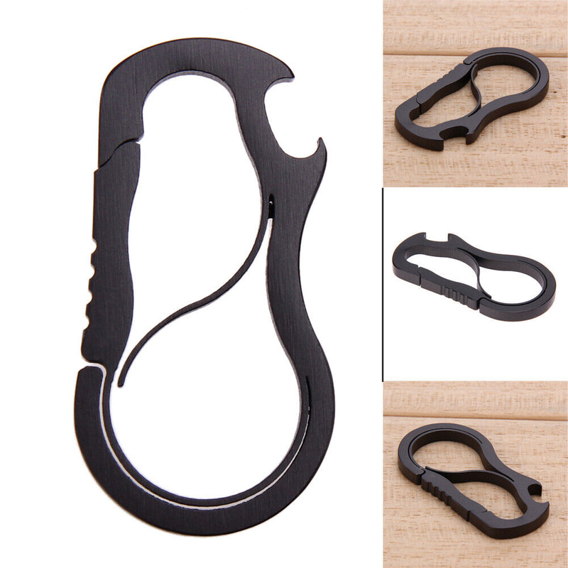 Metal Fast Buckle Outdoor Keychain EDC Equipment Titanium Alloy Carabiner