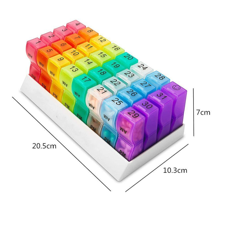 Dispenser Container Tablet Holder Pill Box Pill Case Monthly Pill Organizer