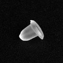 200pcs 4mm Silicone Ear Plugs Earring Ear Nuts Jewelry Findings