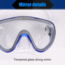 Swimming Glasses Adults Women Men Outdoor Snorkeling Diving Goggles (Blue)