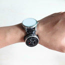 Outdoor Compass Survival Navigation Wrist Compass Precision Camping Compass E4R5