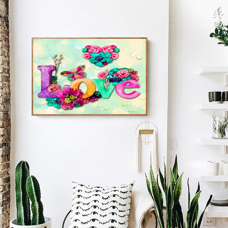 Frameless Oil Painting Arts Picture By Number Character Love Hand Painted Cra