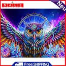 Painting By Numbers DIY Bird Hand Painted Canvas Oil Wall Art Picture Craft Kit