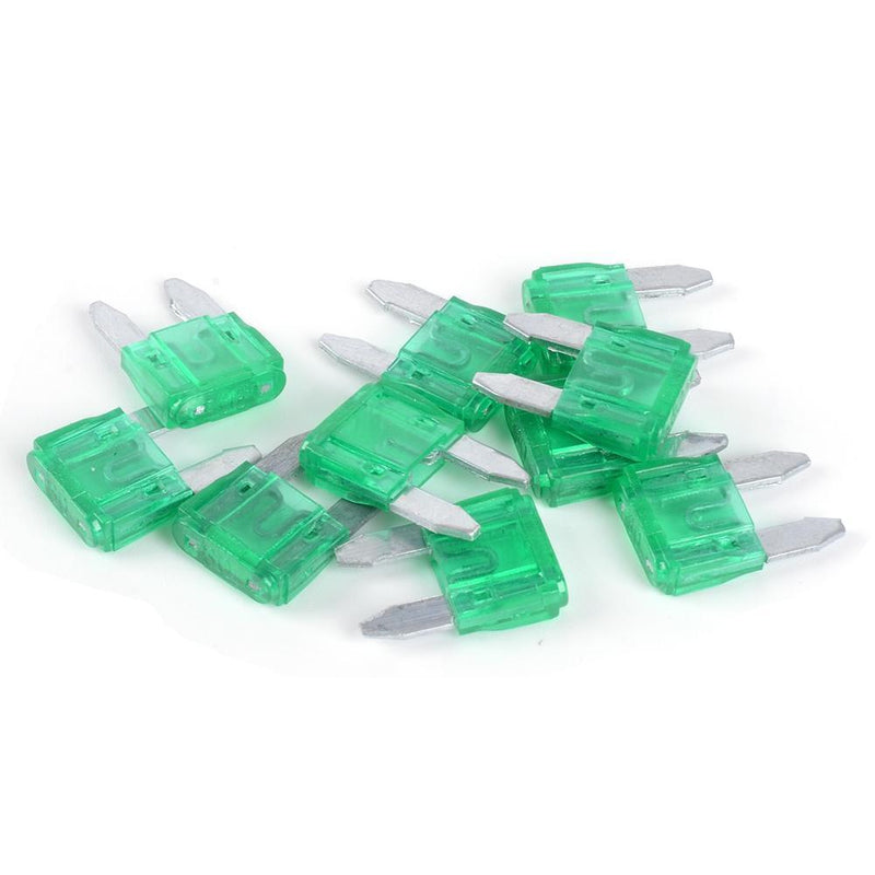 100pcs Mini Car Fuses 3A 5A 7.5A 10A 15A 20A 25A 30A 35A 40A Assortment with Cli