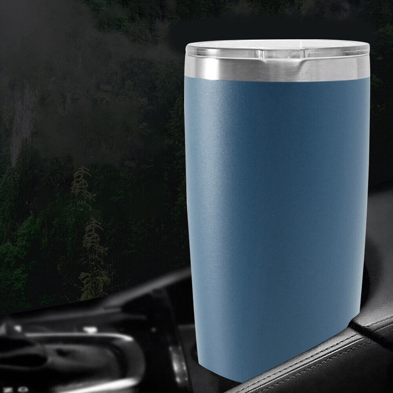 Stainless Ice Cooler Car Mug Vacuum Insulated Tea Water Bottle (Dark Green)