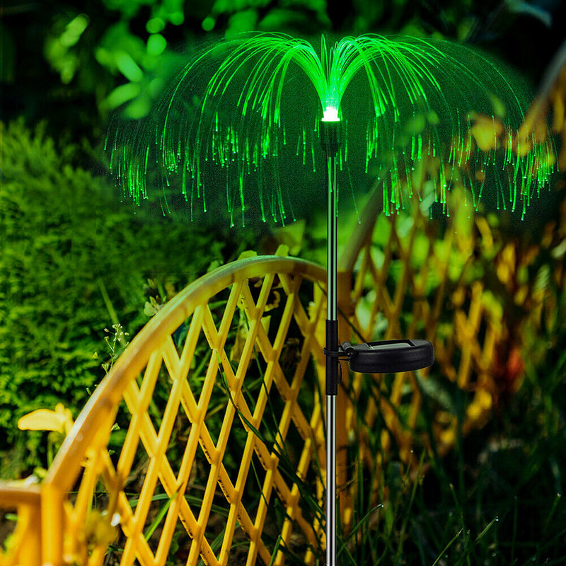 Solar Jellyfish Lights RGB Color Changing Ground Lawn LED Lamp Garden Lighting