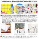 Handmade Counted Cross Stitch Cotton Thread Embroidery Canvas Needlework 22x26CM