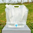 Portable Outdoor Folding Collapsible Water Bags Drinking Carrier (White10L)