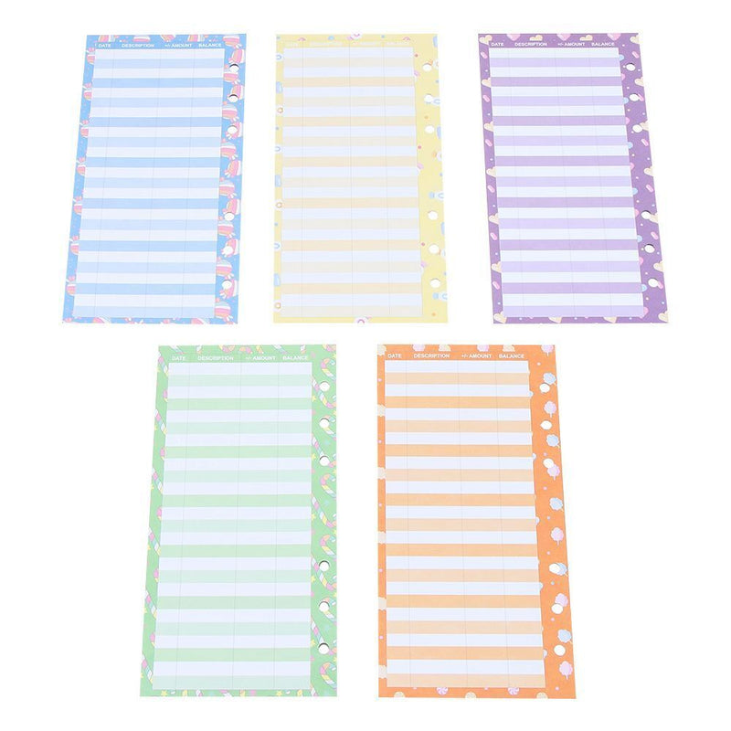 Envelope Candy Print School Office Tools Expense Tracker Binder Budget Sheets