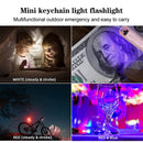 Mini LED EDC Flashlight Fishing Camping Emergency Keychain Lights (Pink) Newly