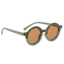 Summer Kids Girl Boys Sunglasses Leopard Children UV400 Eyewear (Green) Newly