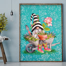 5D DIY Diamond Painting Hold Flowerpot Goblin Full Drill Rhinestone Art Pic