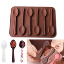 Silicone Chocolate Spoon Baking Non-stick Biscuit Cake Jelly Candy Molds Newly