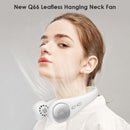 Bladeless Portable Neck Hanging Fan Rechargeable Light Cooling Fan (White)