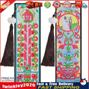 2pcs Special Shaped Drill Diamond Leather Tassel Bookmark DIY Art (SQ05) Newly