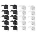 Adhesive Hat Hooks for Wall (Pack of 10) - Baseball Caps Hangers Rack (Black)