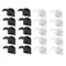 Adhesive Hat Hooks for Wall (Pack of 10) - Baseball Caps Hangers Rack (Black)