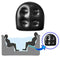 2pcs Inflatable Cushion Tub Anti-Hemorrhoids Inflatable Seat Pad (Black)
