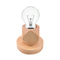 Solid Wood Table Lamp Base E27 220V Wooden Light Holder w/Switch Line (D) Newly
