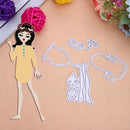 5pcs Elegant Lady Die Making DIY Stencils Scrapbook Embossing DIY Cards