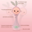 0-12M Baby Cute Hand Bells Rattle Ring Bell Early Educational Toys/Pink Newly