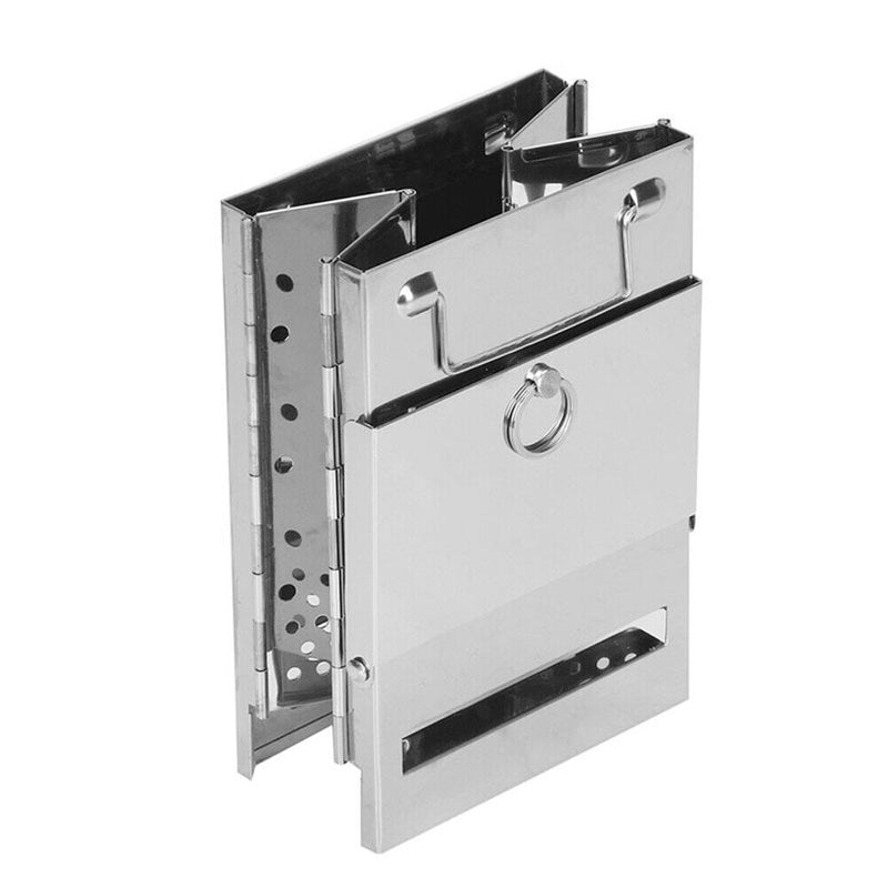 Outdoor Portable Grill Rack Stainless Steel Stove Camping Picnic BBQ Oven Set