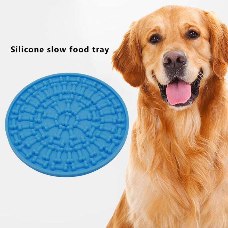 #A Pet Dogs Cats Slow Food Bowls with Suction Slow Feeders Treat Dispensing Pad
