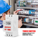 TM919B-4 30A Din Rail Weekly Programmable Digital Timer Relay Switch (12V) Newly