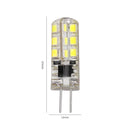 Hillrong 2W 2835SMD G4 LED Lamp AC220V-240V Silicone 24LEDs Bulb Replace (