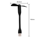 Cooling Mobile Phone Mini USB Fan for Power Bank Notebook Computer (Black) Newly