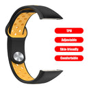 Watch Strap for HUAWEI HONOR Band 6 TPU Bracelet Wristband (Black Yellow) Newly