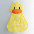 Kids Toys Storage Bag Cartoon Bathroom Suction Cup Hanging Bags (Duck)