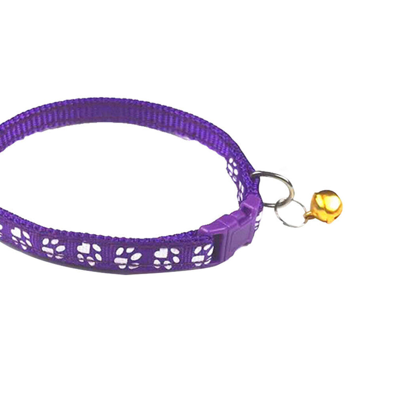 Colorful Cat Necklace Necklace with Bell Adjustable Buckle Dog Accessories Supply