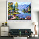 5D DIY Full Drill Diamond Painting Scenery Cross Stitch Mosaic Craft Kit Deco