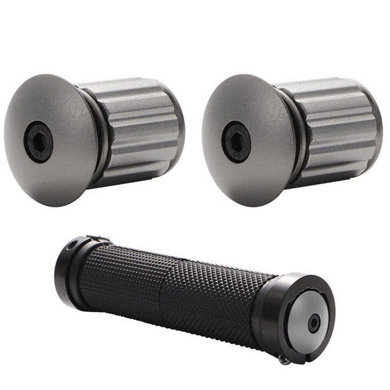 1 Pair MTB Bike Handlebar End Plugs Aluminum Alloy Road Bicycle Grips Plug Ca