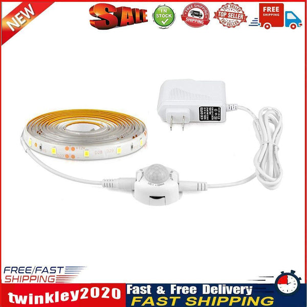 LED Smart Motion Sensor Strip Light Flexible Waterproof Bed Tape (4m US) Newly