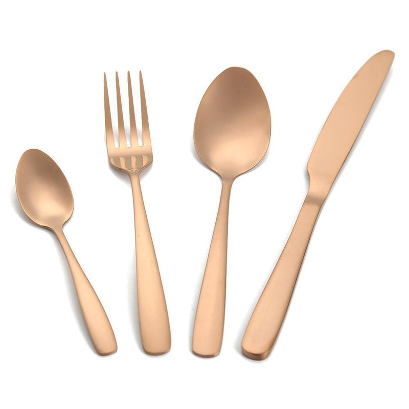 8pcs Stainless Steel Tableware Chopsticks Spoon Fork Knifes Outdoor Cutlery Set