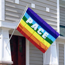 Peace Flag, Rainbow Flag, Vivid Colors Without Flagpole f? Interior - and