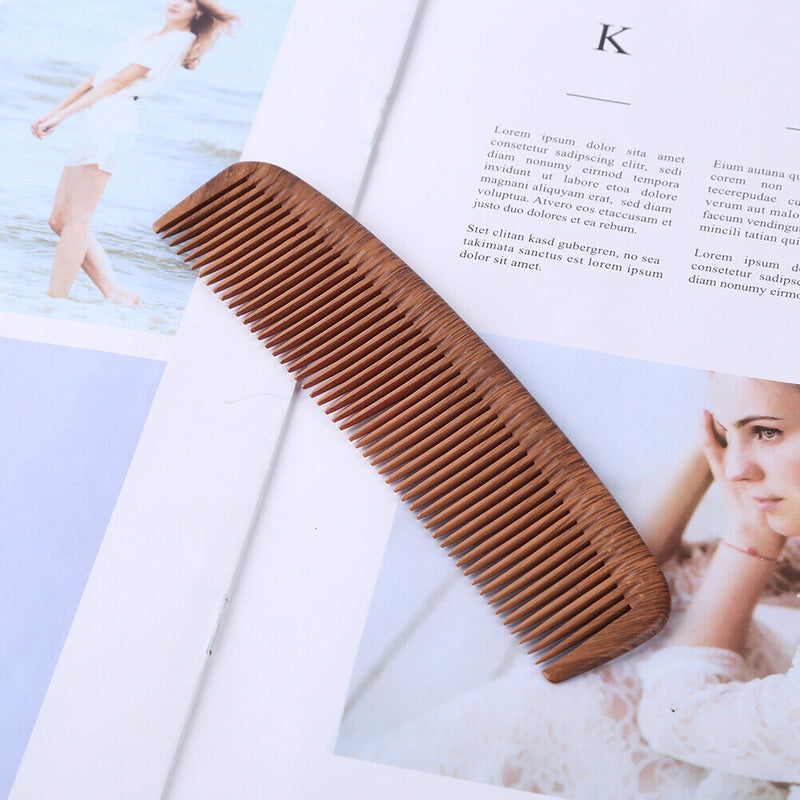 Wooden Smooth Comb Scalp Massage Anti Tangling Static Salon Hair Brush (02)
