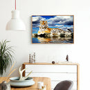 5D Full Round Drill Diamond Painting Tiger diy Embroidery Wall Art (YF008) Newly