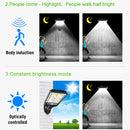 LED Solar Wall Light Outdoor Motion Sensor Lamp Garden Remote Lamp (72COB) Newly