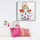 5D DIY Special Shaped Diamond Painting Cat Cup Cross Stitch Embroidery (02)