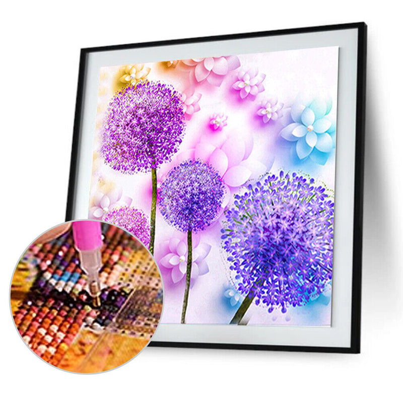 Dandelion 5D Full Diamond Painting Embroidery DIY Cross Stitch Home Decor Newly