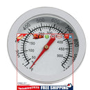 Stainless Steel Thermometer Outdoor BBQ Grill Smoker with Screw Thread