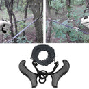 Pocket Hand Chainsaw Survival Camping Hiking Wood Cutting Chain Saw (Black)