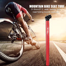 Bike Seat Post MTB Folding Bicycle Ultralight Seatpost (27.2x400mm Red) Newly