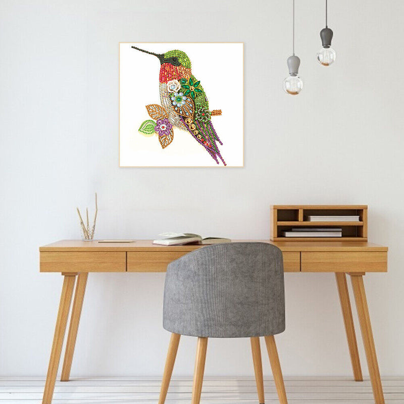 5D Partial Special Shaped Diamond Painting Hummingbird Poster Kit (UP264) Newly